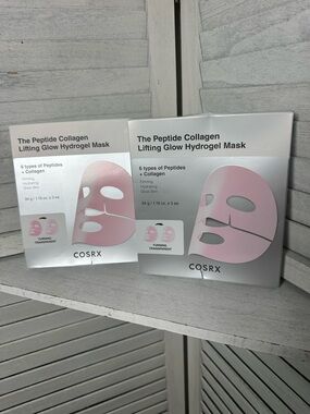 COSRX Peptide Collagen Lifting Glow Hydrogel Mask — Pink